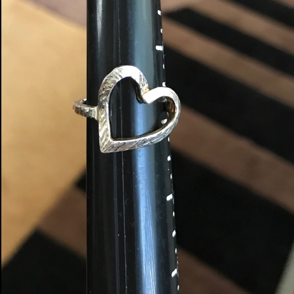 ❤️Sterling Silver .925 Large Heart Ring-size 6 3/4
